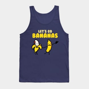 Funny Let's Go Bananas Tank Top